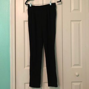 Black pleated pants